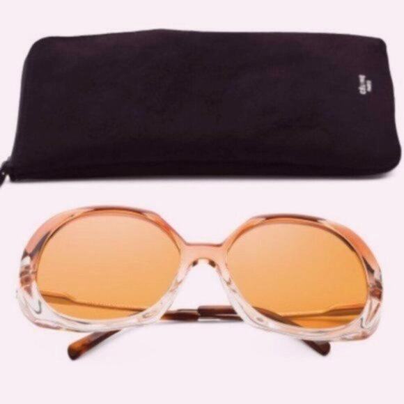 Celine 56mm Designer Sunglasses orange